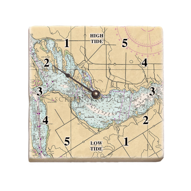 Port Findlay, Ontario - Marble Tide Clock