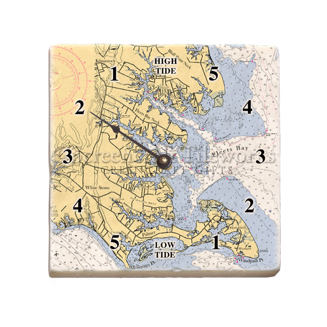 Kilmarnock, VA  - Marble Tide Clock