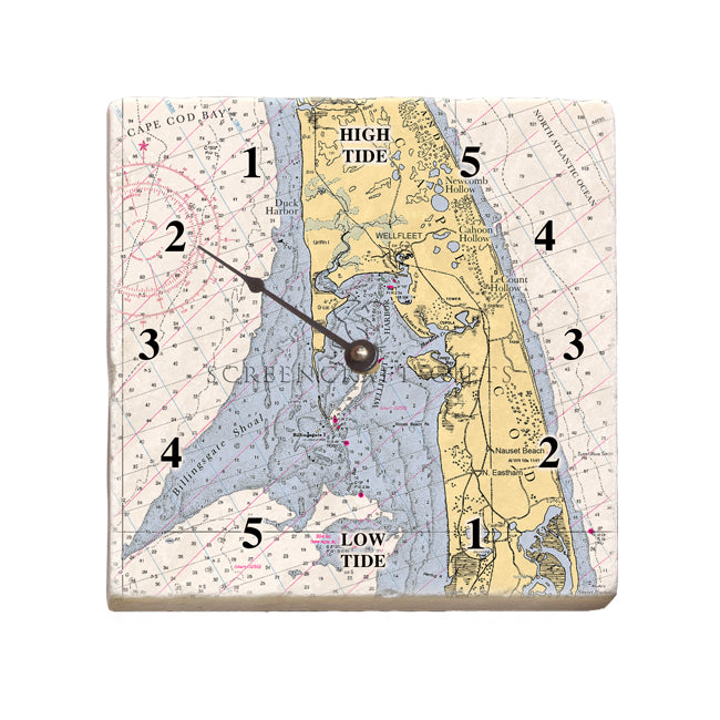 Wellfleet, MA- Marble Tide Clock