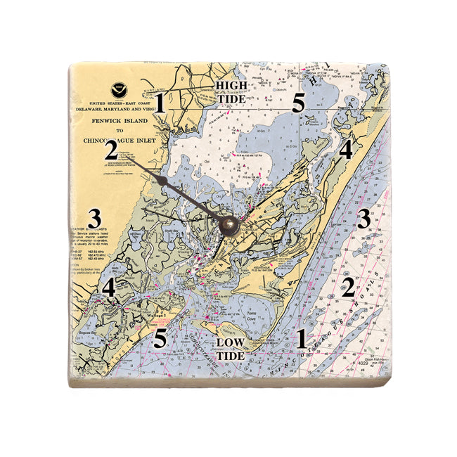 Chincoteague, VA- Marble Tide Clock