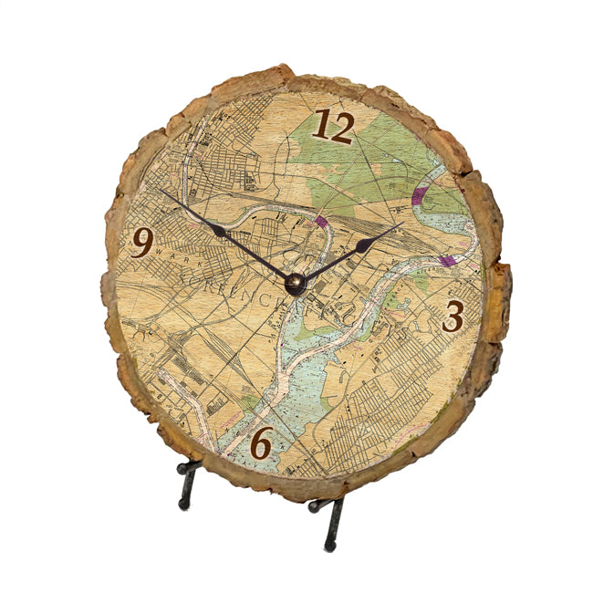 Newark, NJ - Wood Clock