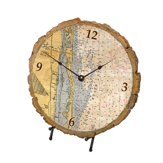 Vero Beach, FL - Wood Clock