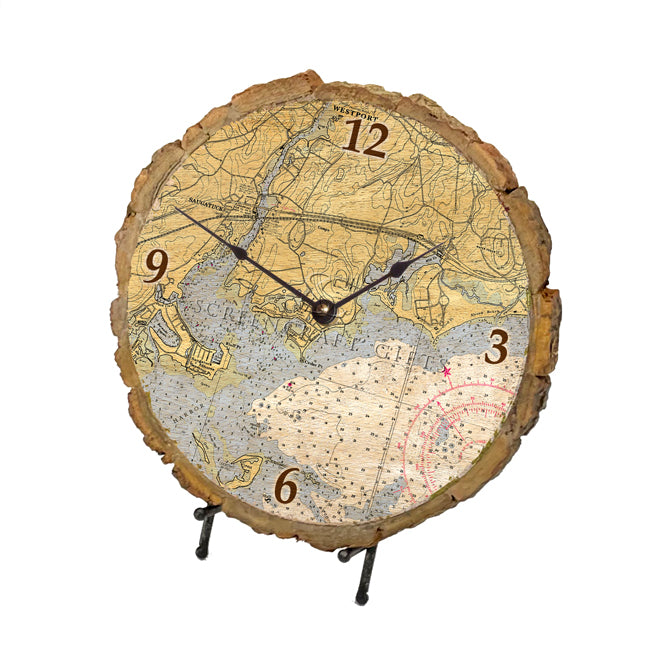 Westport, CT - Wood Clock