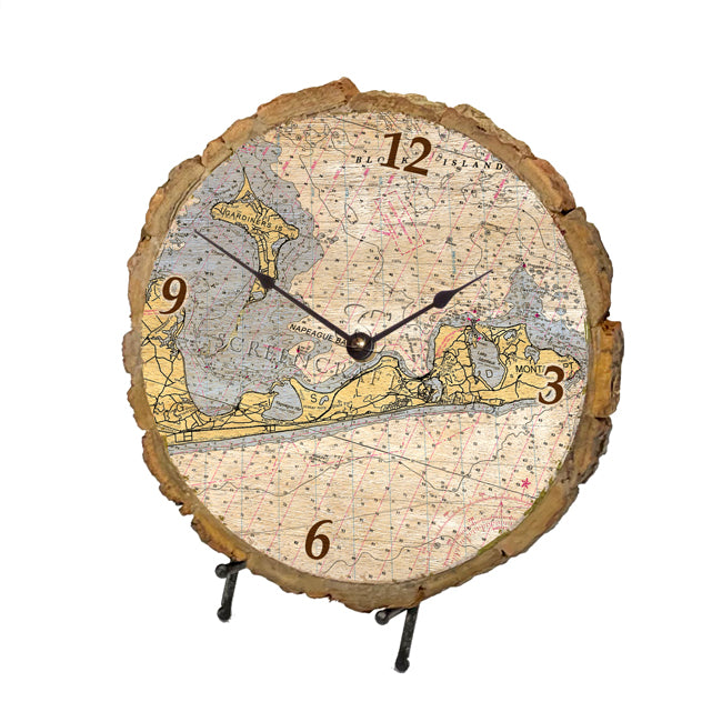 Montauk, NY- Wood Clock