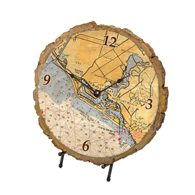 Newport Beach, CA- Wood Clock