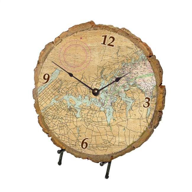 North West Long Island, NY  - Wood Clock