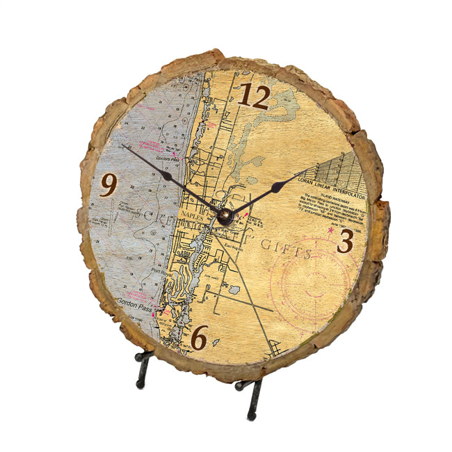 Naples, FL- Wood Clock