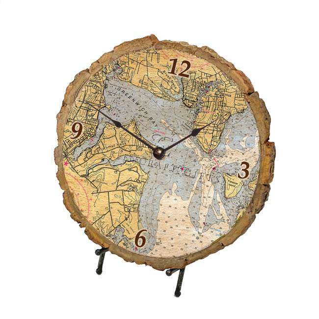 East Greenwich, RI- Wood Clock