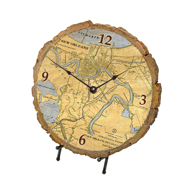 New Orleans, LA- Wood Clock
