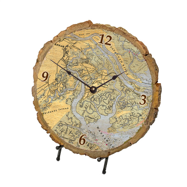 Savannah, GA- Wood Clock