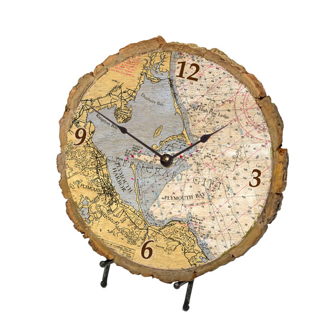 Plymouth, MA- Wood Clock
