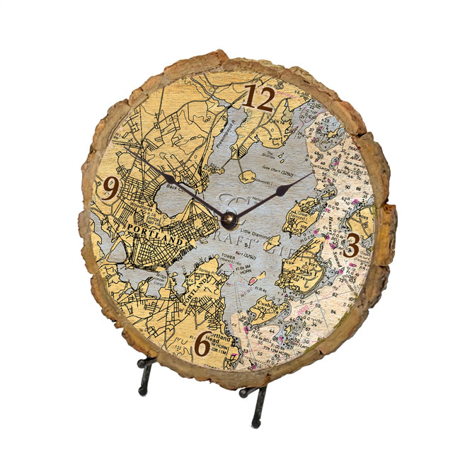 Portland, ME - Wood Clock