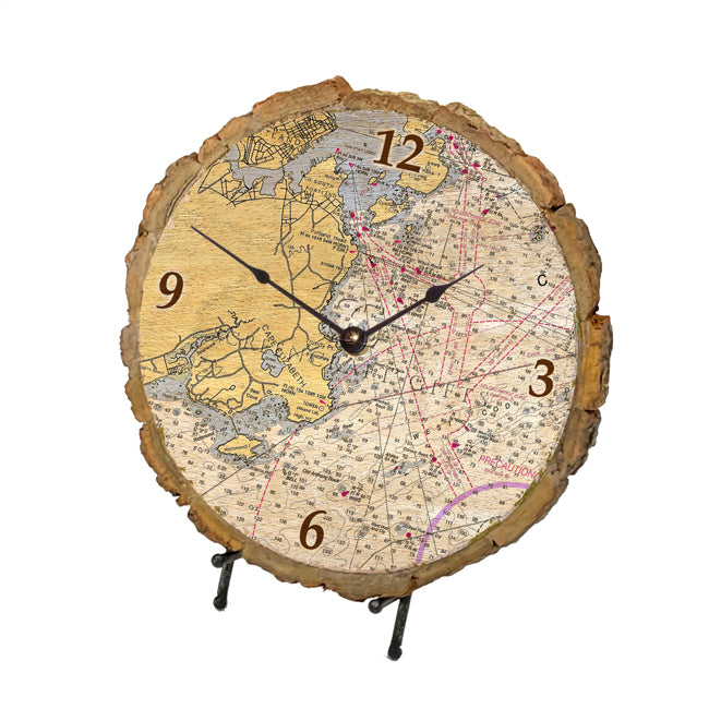 Cape Elizabeth, ME - Wood Clock