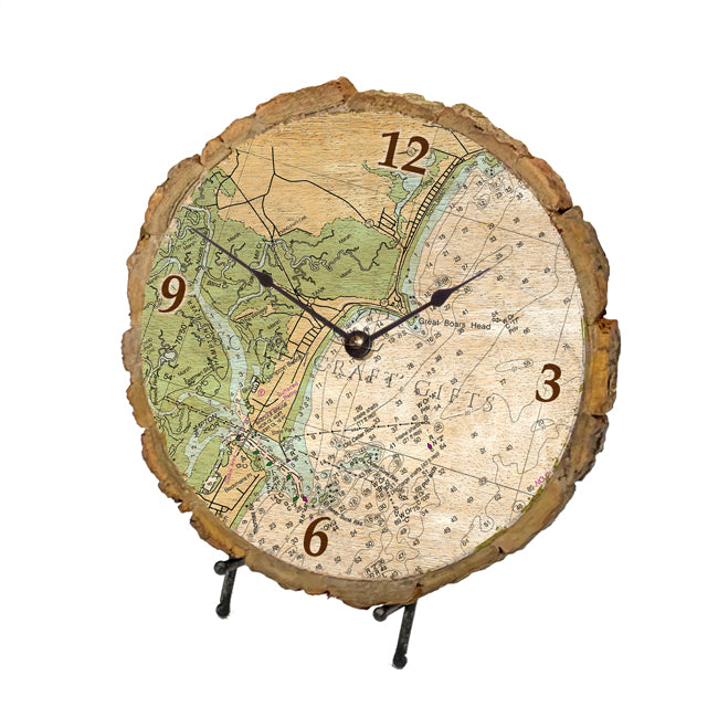 Hampton, NH  - Wood Clock