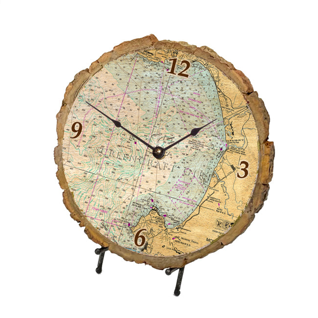 Monterey, CA -  Wood Clock