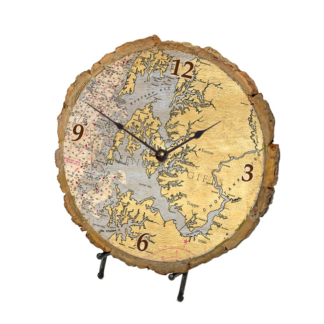 Easton, MD - Wood Clock
