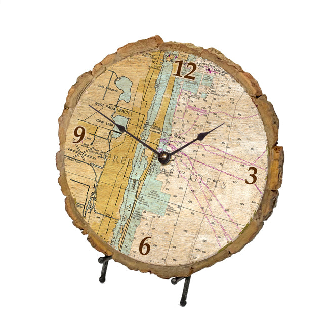 West Palm Beach, FL- Wood Clock