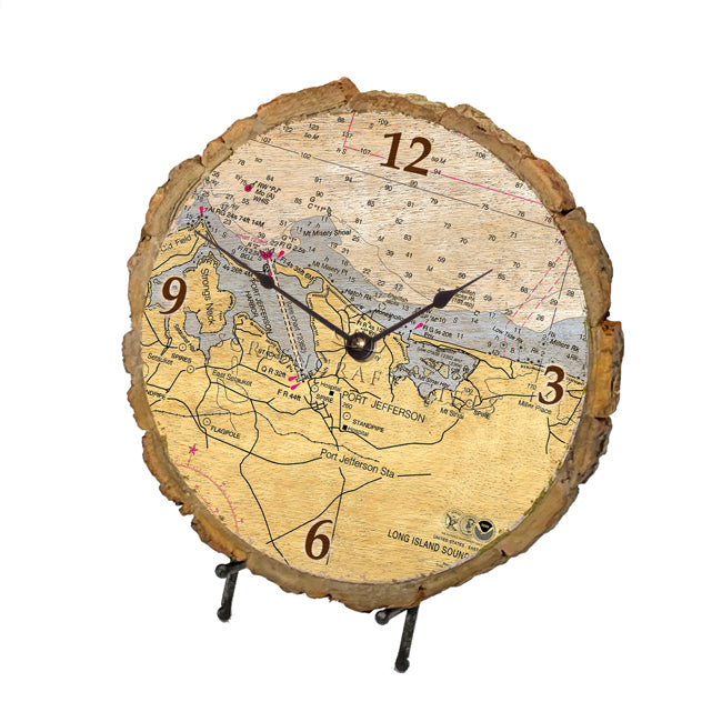 Port Jefferson, NY  - Wood Clock