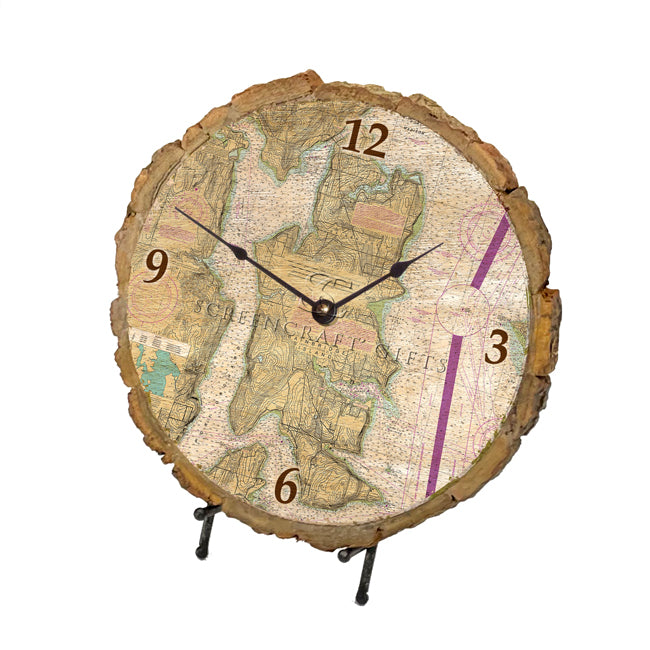 Bainbridge Island, WA -  Wood Clock