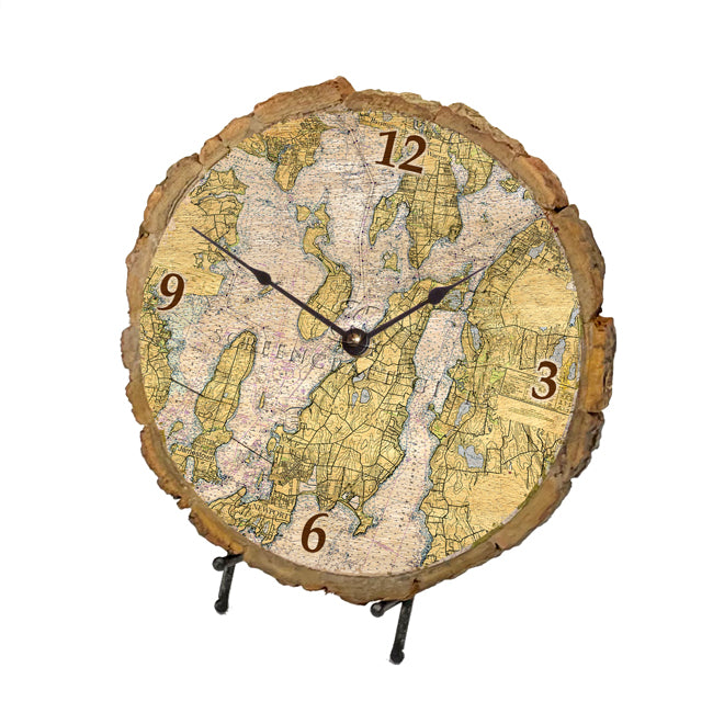 Narragansett Bay- Wood Clock