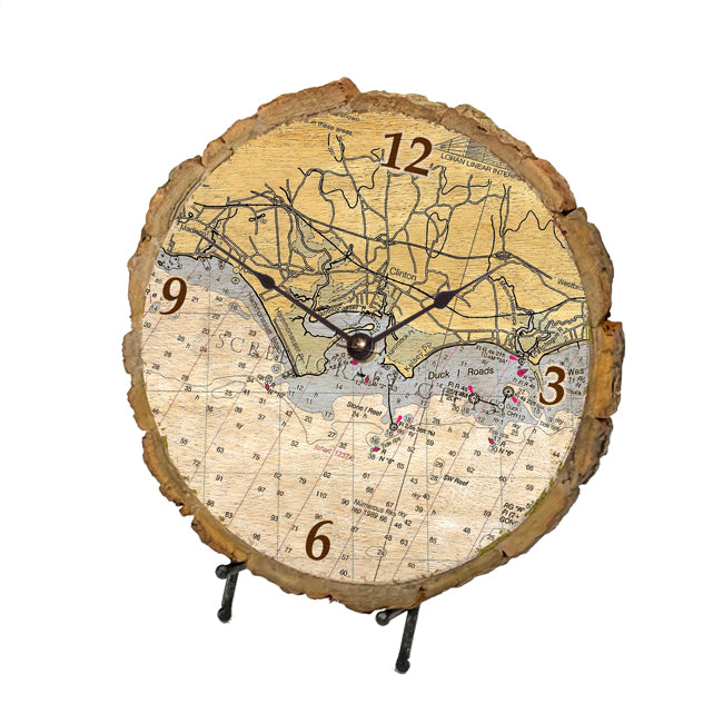 Clinton, CT - Wood Clock
