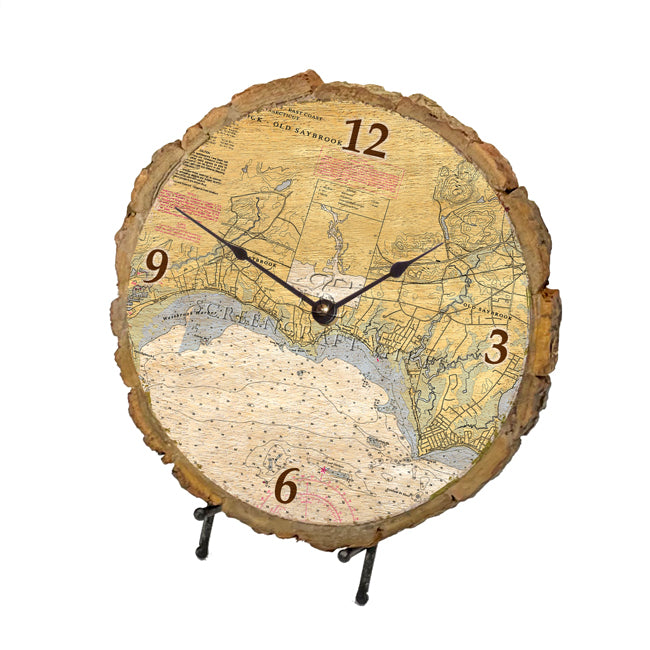 Westbrook, CT- Wood Clock