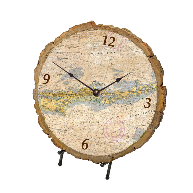 Marathon, FL - Wood Clock