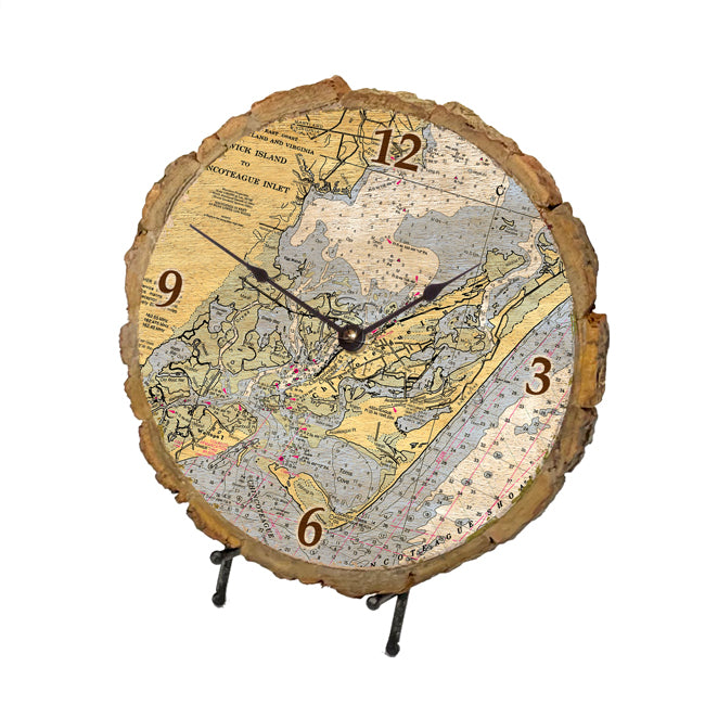 Chincoteague, VA- Wood Clock
