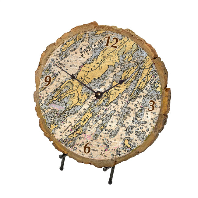 Orrs Island, ME - Wood Clock