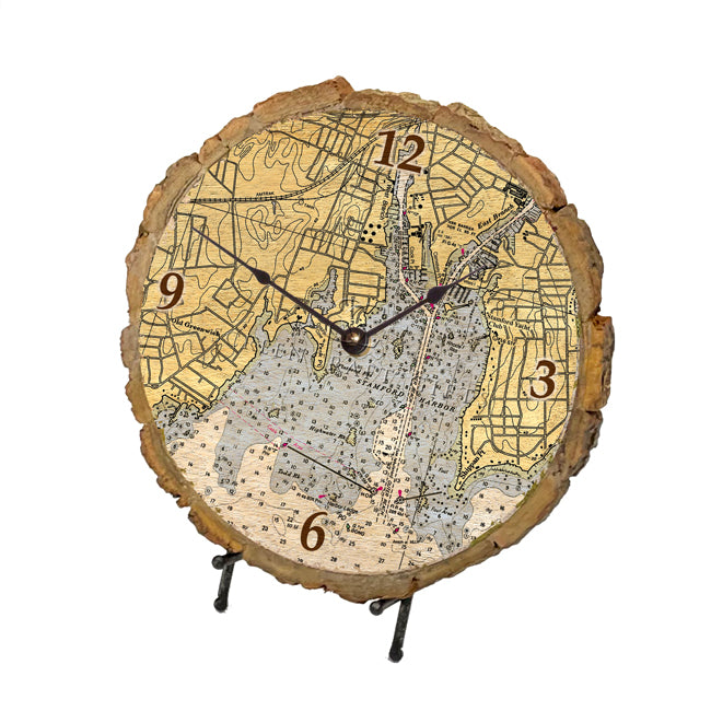 Stamford, CT - Wood Clock