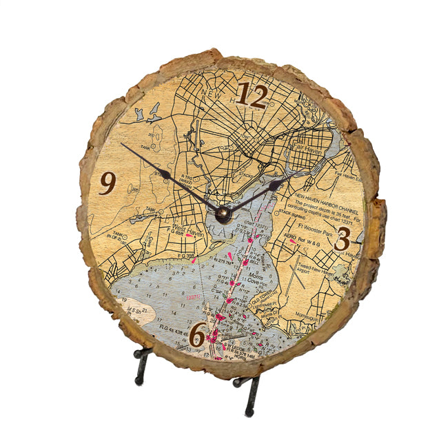New Haven, CT - Wood Clock