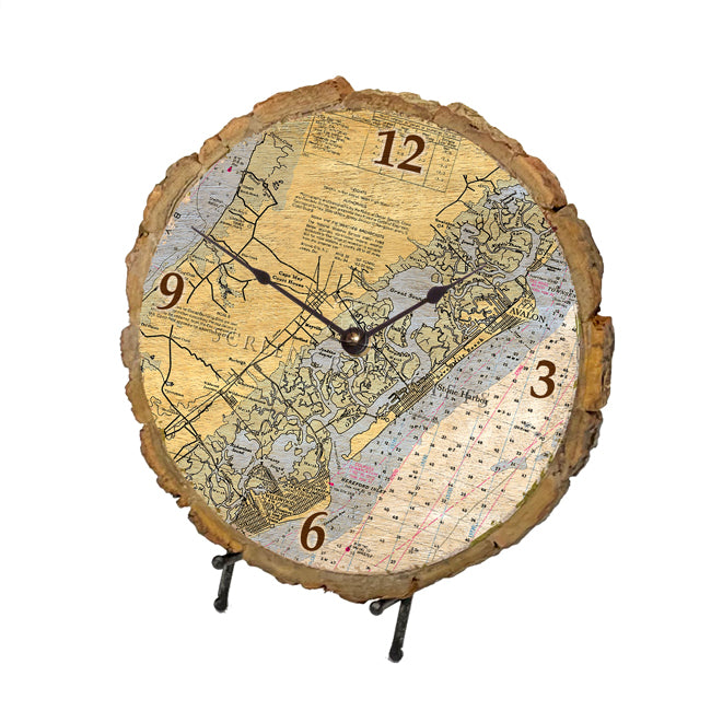 Stone Harbor, NJ - Wood Clock