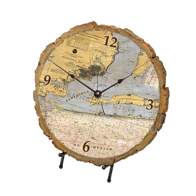 Pensacola, FL- Wood Clock