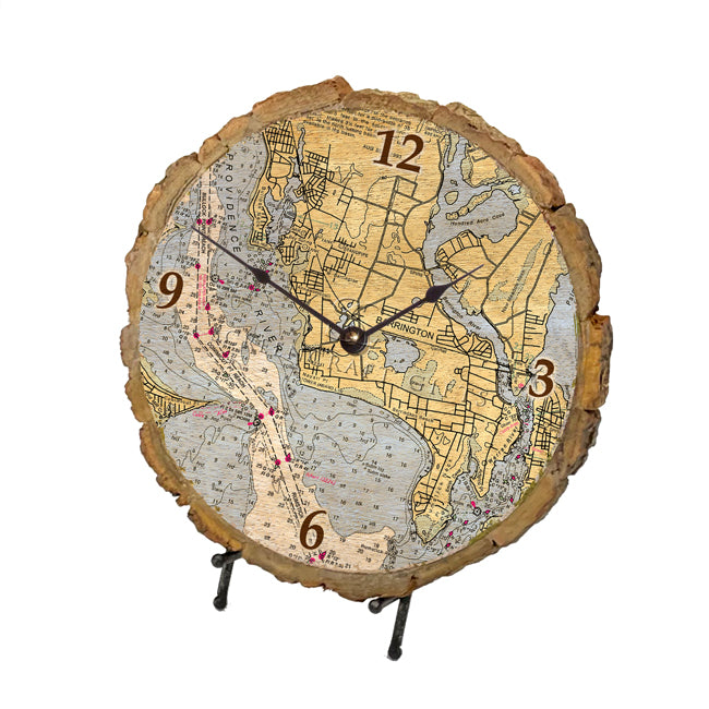 Barrington, RI- Wood Clock
