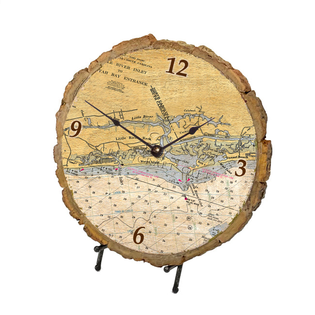 Little River Inlet, SC- Wood Clock