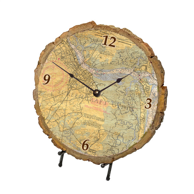 Newburyport, MA - Wood Clock