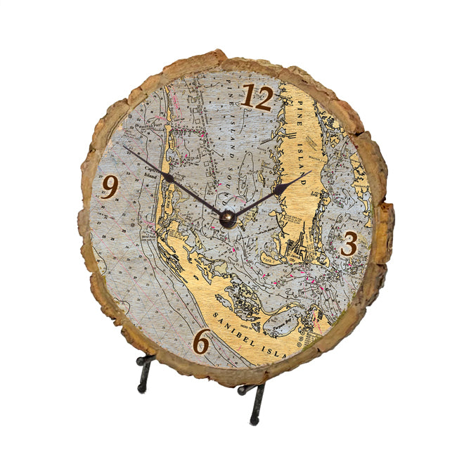 Sanibel Island, FL  - Wood Clock
