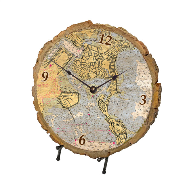 Winthrop, MA- Wood Clock