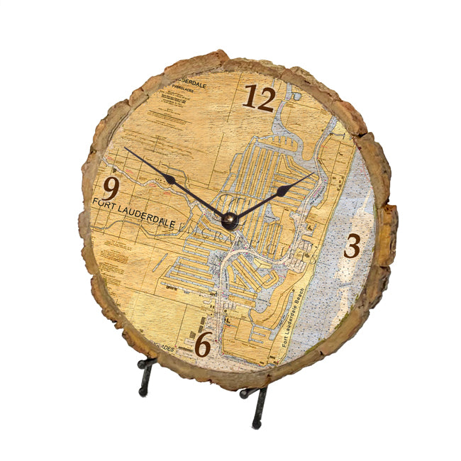 Fort Lauderdale, FL- Wood Clock