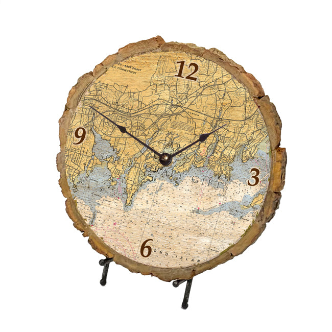 Darien, CT  - Wood Clock