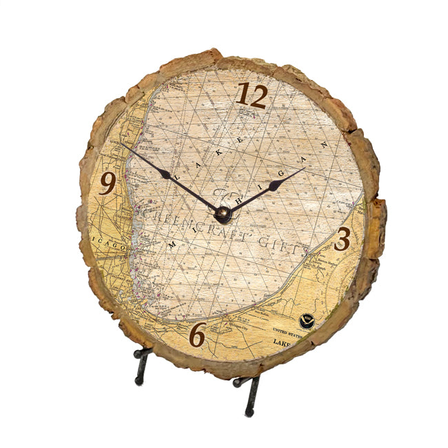 Lake Michigan -  Wood Clock