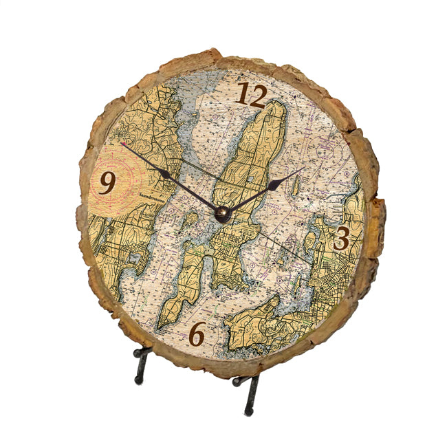 Wickford to Newport, RI- Wood Clock