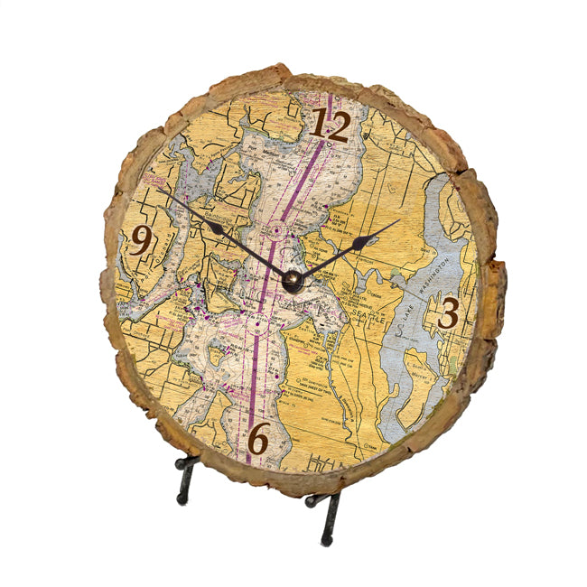 Seattle, WA- Wood Clock