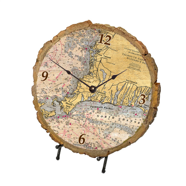 Woods Hole, MA - Wood Clock