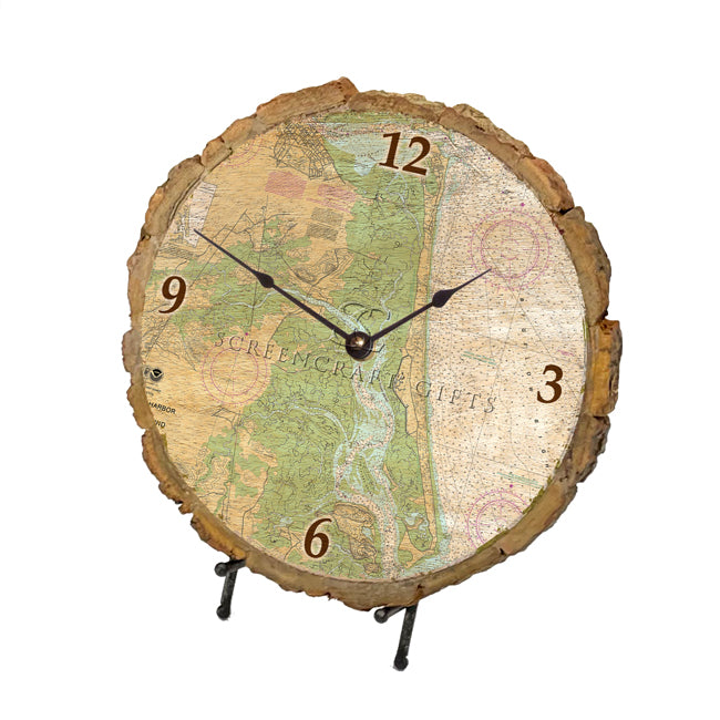 Plum Island, MA- Wood Clock