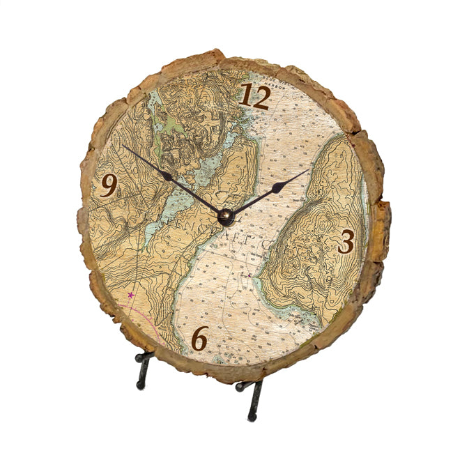 Sedgwick, ME - Wood Clock