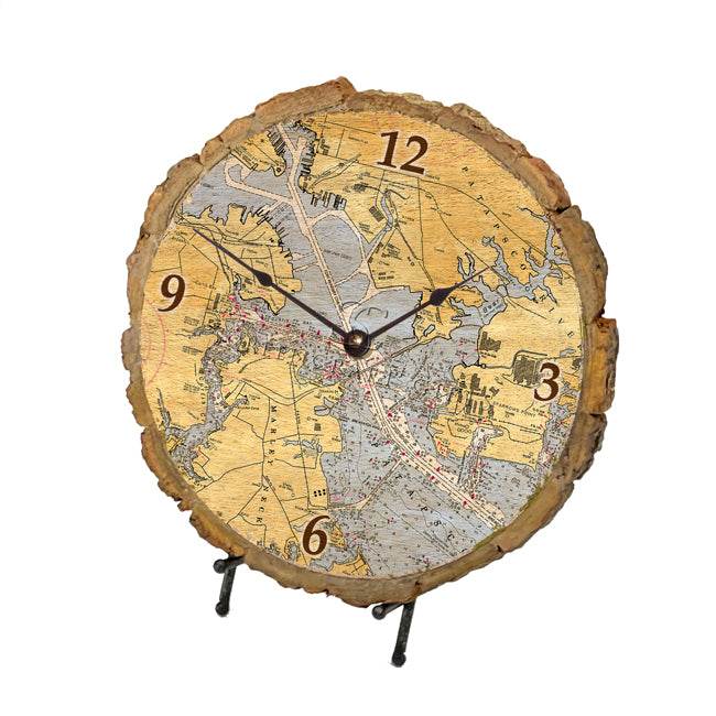 Baltimore, MD - Wood Clock
