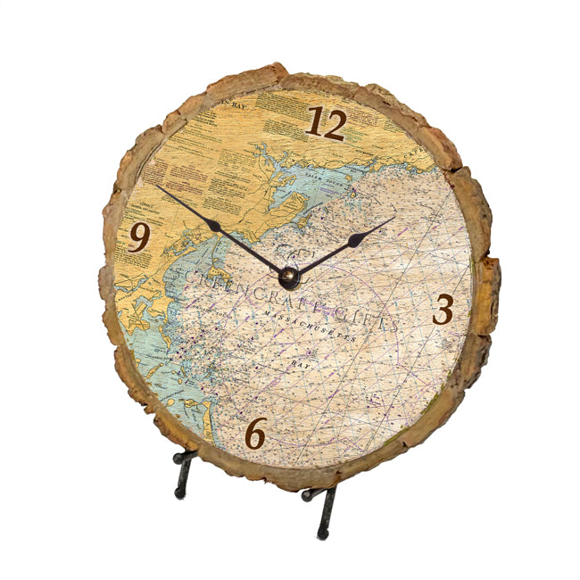 Massachusetts Bay - Wood Clock