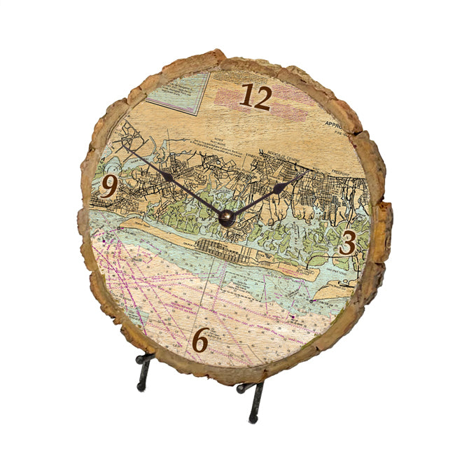 Long Beach, NY- Wood Clock