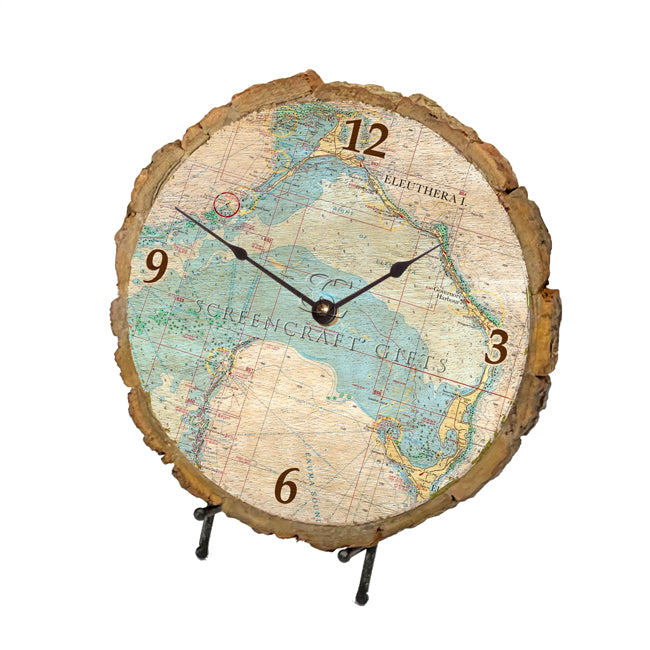 Eleuthera Bahamas- Wood Clock